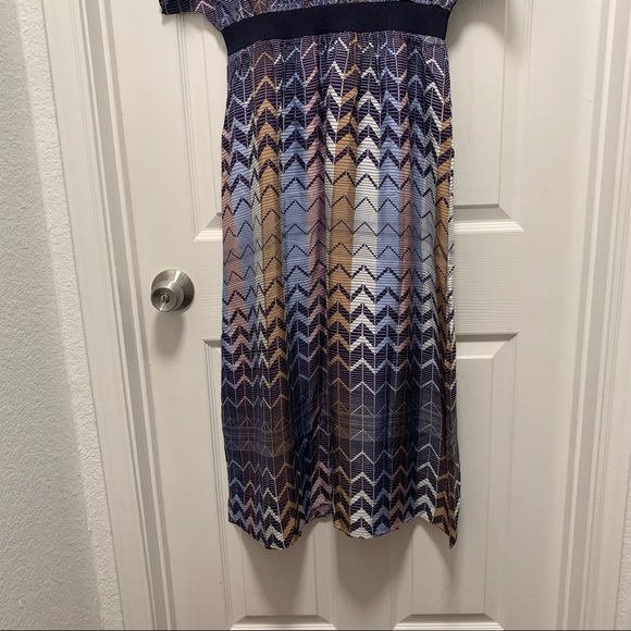 NWT TED BAKER Samii Geo Printed Rib Detail Midi Dress - Picture 12 of 16